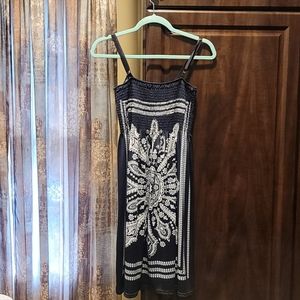 Navy blue bandana dress